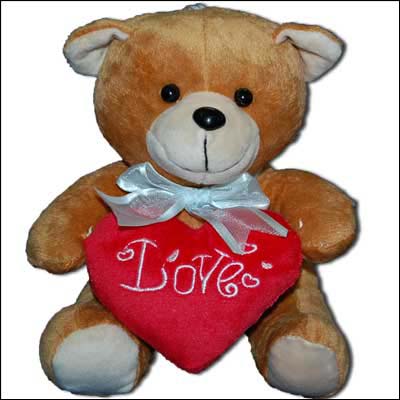 "Brown Teddy with holding Heart - Click here to View more details about this Product